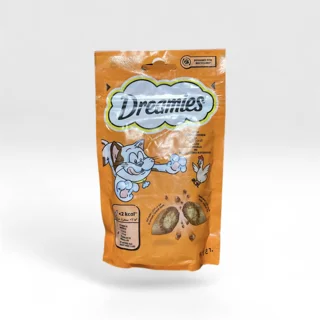 تشویقی گربه Dreamies (دریمیز) با طعم مرغ 60 گرم