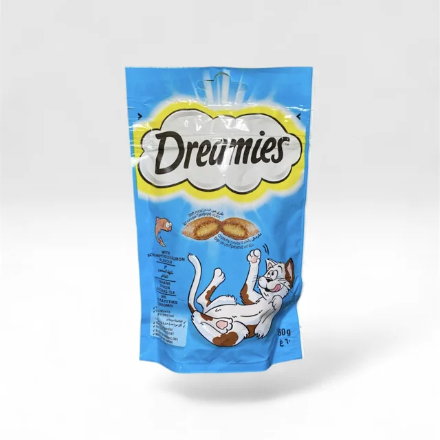 تشویقی گربه Dreamies (دریمیز) با طعم ماهی 60 گرم