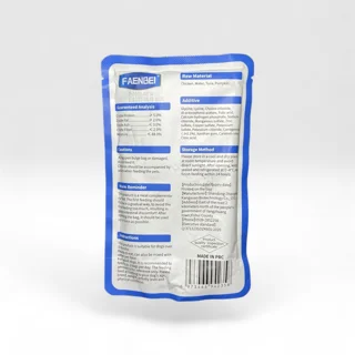 پوچ سگ FAENBEI (فنبی) تکه ای با طعم ماهی تن، مرغ و کدو حلوایی 130 گرم