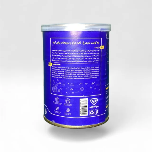 کنسرو گربه بالغ BestFeed (بست فید) پته با طعم گوشت شترمرغ، تخم مرغ و سبزیجات 400 گرم